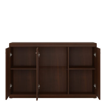 Belize 3 Door Glazed Sideboard | Mahogany Finish