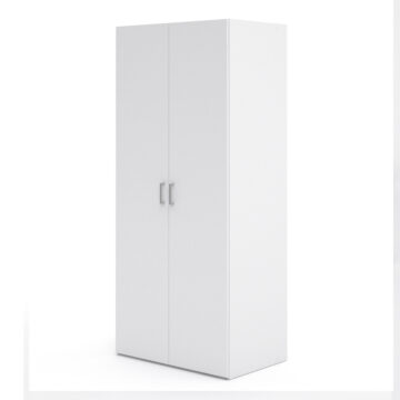 Edinburgh White 2 Door Wardrobe