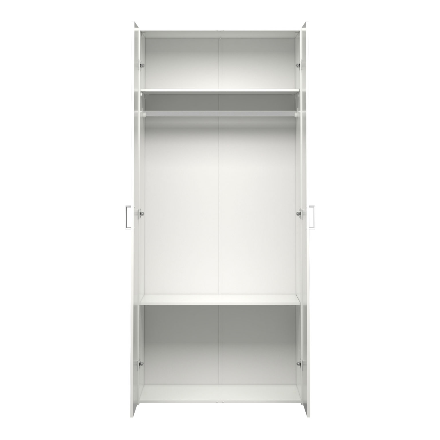 Edinburgh Wardrobe with 2 Doors in White Oak World