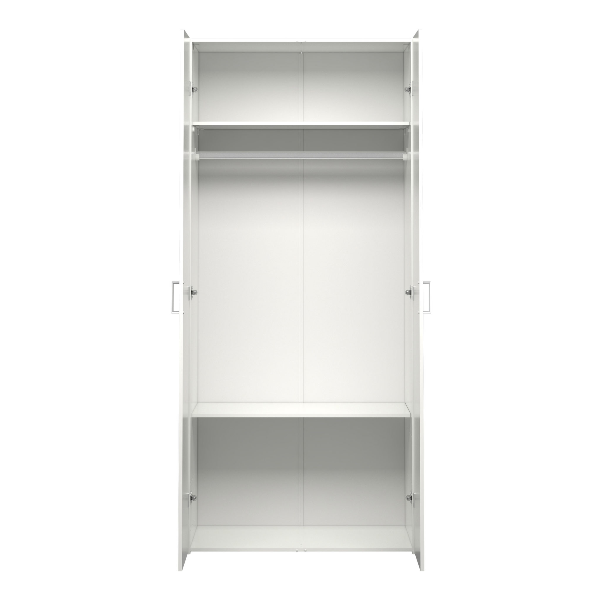 Edinburgh Wardrobe with 2 Doors in White Oak World
