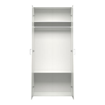 Edinburgh White 2 Door Wardrobe