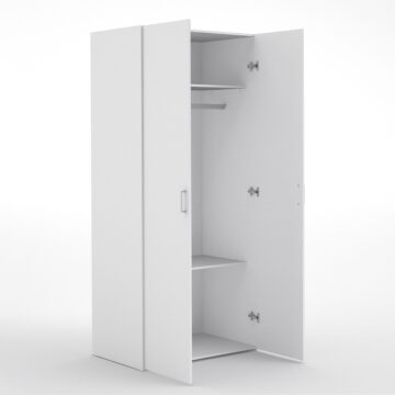 Edinburgh White 2 Door Wardrobe