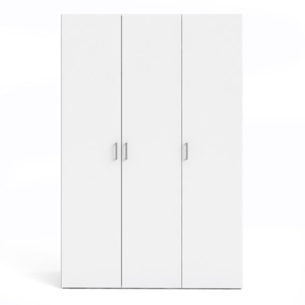 Edinburgh Wardrobe with 3 Doors in White