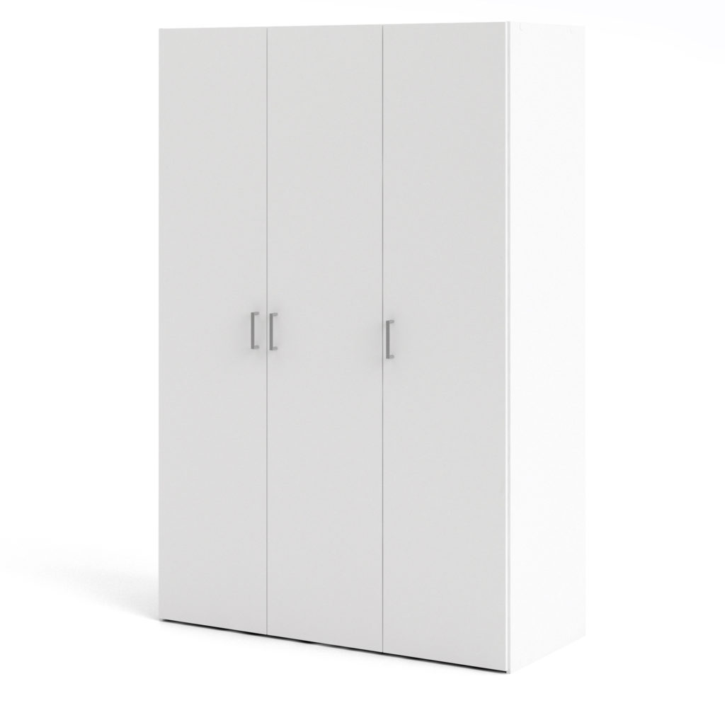 Edinburgh Wardrobe with 3 Doors in White Oak World