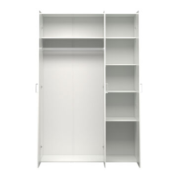 Edinburgh White 3 Door Wardrobe