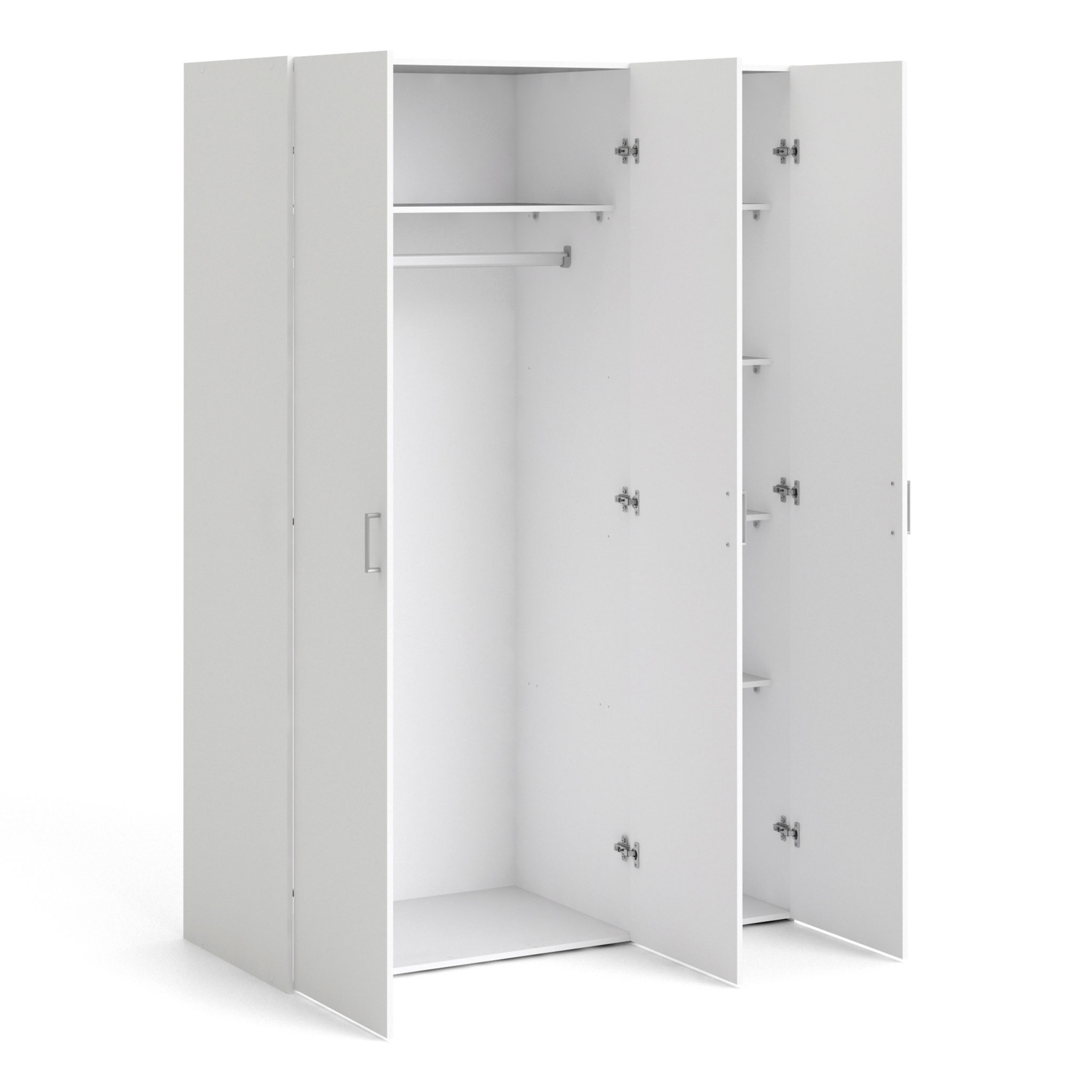 Edinburgh Wardrobe with 3 Doors in White Oak World