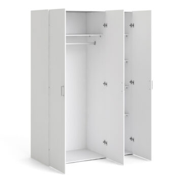 Edinburgh White 3 Door Wardrobe
