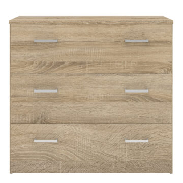 Edinburgh 3 Drawer Chest | Oak Finish