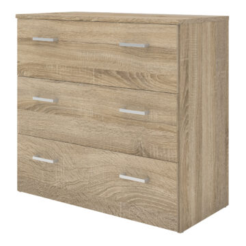 Edinburgh 3 Drawer Chest | Oak Finish