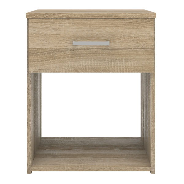 Edinburgh Bedside 1 Drawer in Oak | Self Assembly