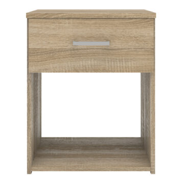 Edinburgh 1 Drawer Bedside Table | Oak Finish