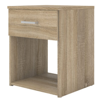 Edinburgh 1 Drawer Bedside Table | Oak Finish