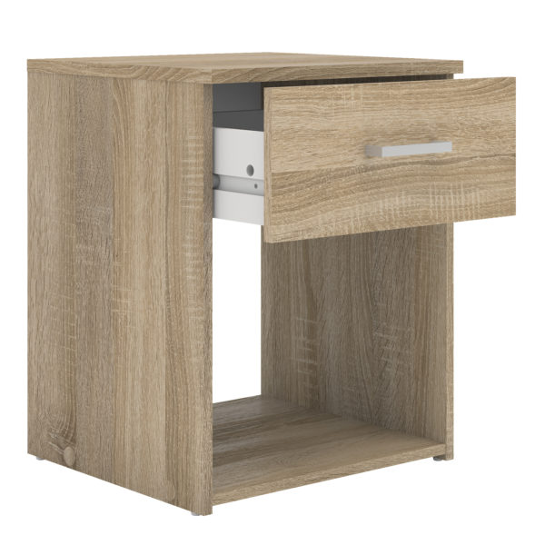 Edinburgh Bedside 1 Drawer in Oak | Self Assembly