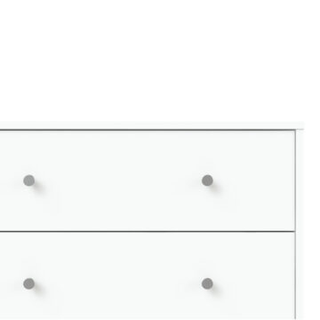Elegance White 3 Drawer Chest