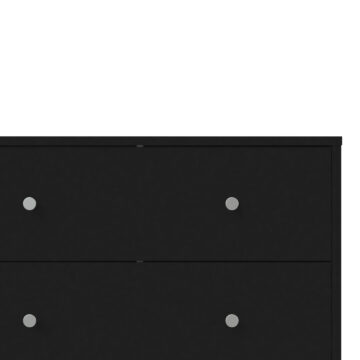 Elegance Black 3 Drawer Chest