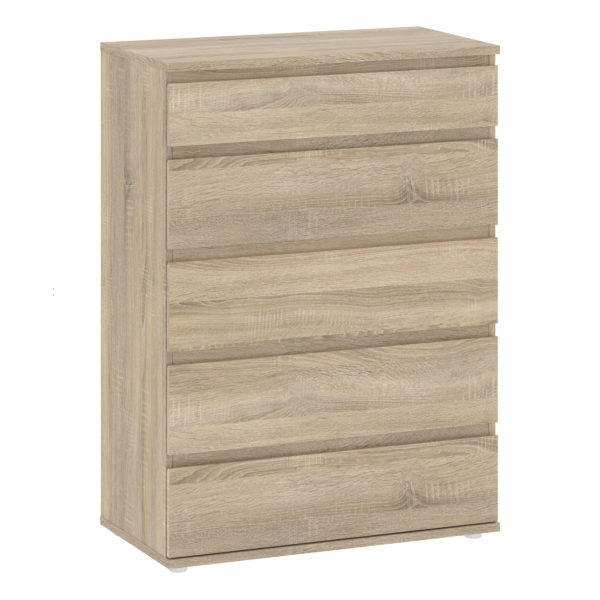 Warkworth Chest of 5 Drawers in Oak | Self Assembly