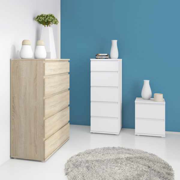Warkworth Chest of 5 Drawers in Oak | Self Assembly
