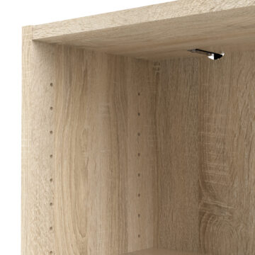 Boardwalk Bookcase Collection Low Wide Bookcase (2 Shelves) in Oak
