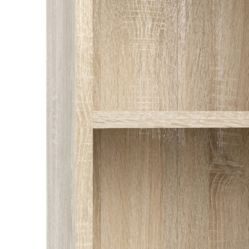 Boardwalk Bookcase Collection Low Wide Bookcase (2 Shelves) in Oak