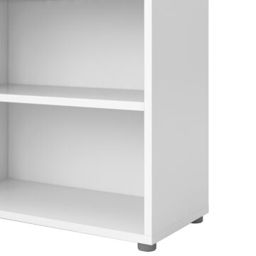 Kansas White 5 Shelf Bookcase