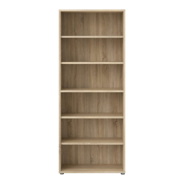 Kansas Bookcase Collection Bookcase 5 Shelves in Oak | Self Assembly