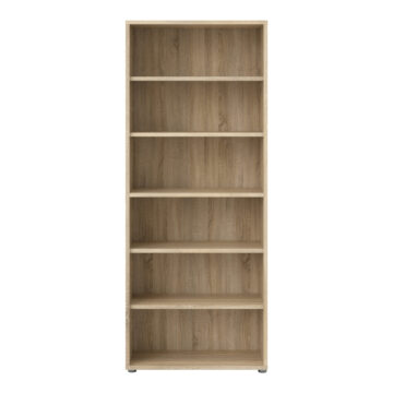Kansas Bookcase Collection Bookcase 5 Shelves in Oak