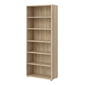 Kansas Bookcase Collection Bookcase 5 Shelves in Oak
