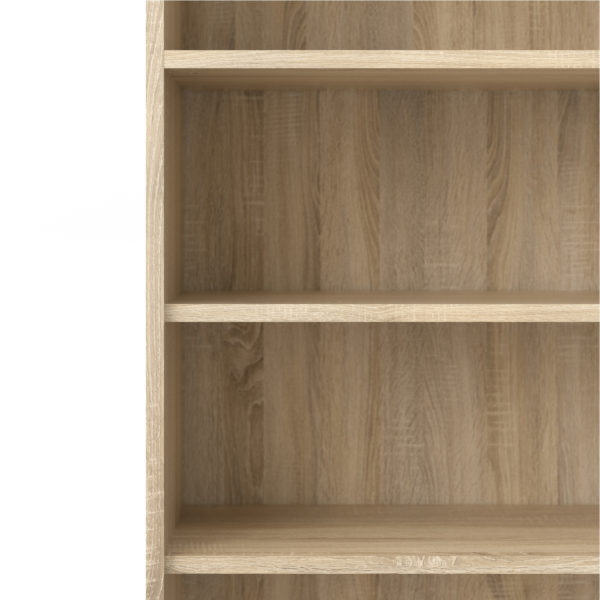 Kansas Bookcase Collection Bookcase 5 Shelves in Oak | Self Assembly