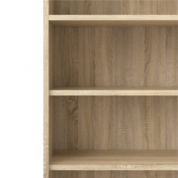 Kansas Bookcase Collection Bookcase 5 Shelves in Oak