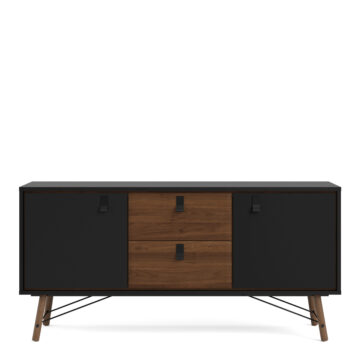 Kielder Sideboard 2 Doors + 2 Drawers | Black