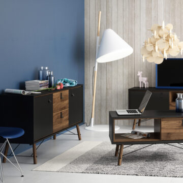 Kielder Sideboard 2 Doors + 2 Drawers | Black