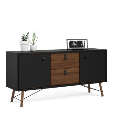 Kielder Sideboard 2 Doors + 2 Drawers | Black