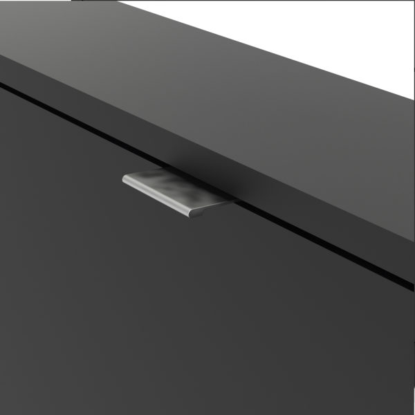 Luxor Shoe Cabinet Collection With 2 Tilting Doors and 1 Layer | Black | Self Assembly