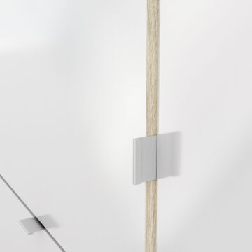 Luxor White 4 Door Shoe Cabinet | 2 Layers