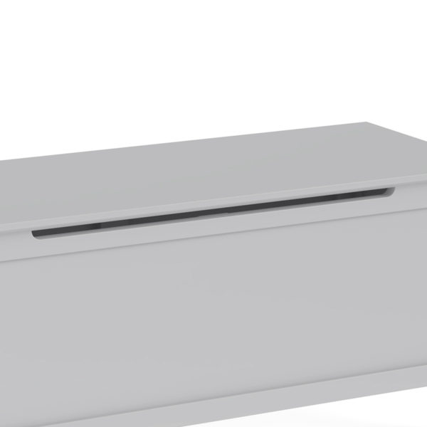 Stornoway Grey Blanket Box | Fully Assembled - Ivory