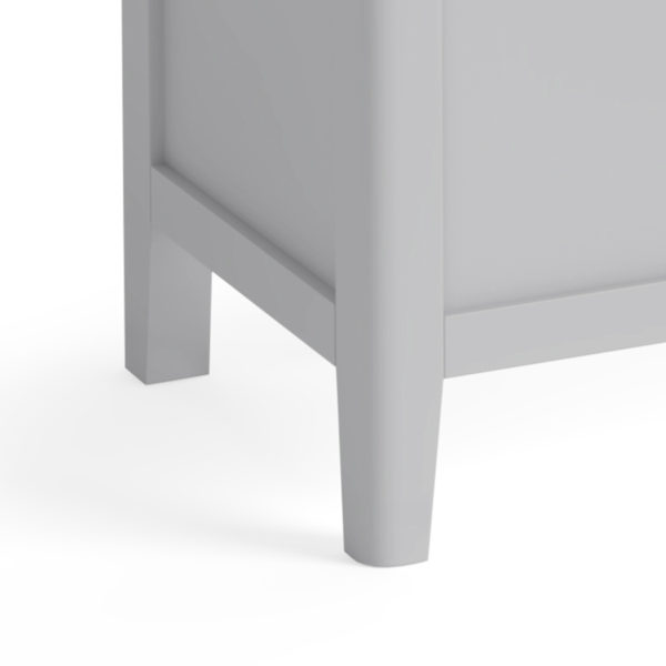 Stornoway Grey Blanket Box | Fully Assembled - Ivory