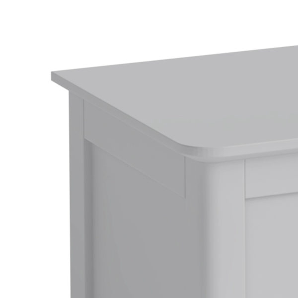 Stornoway Grey Blanket Box | Fully Assembled - Ivory
