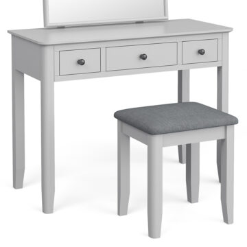 Stornoway Grey 3 Drawer Dressing Table Set