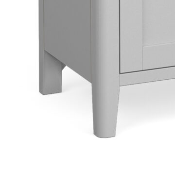 Stornoway Grey 2 Door TV Unit 120cm | Assembled