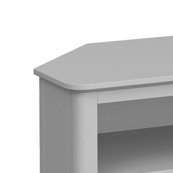 Stornoway Grey Corner TV Unit | Fully Assembled