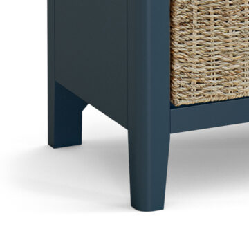 Kingsbridge Blue Storage Bench | Assembled