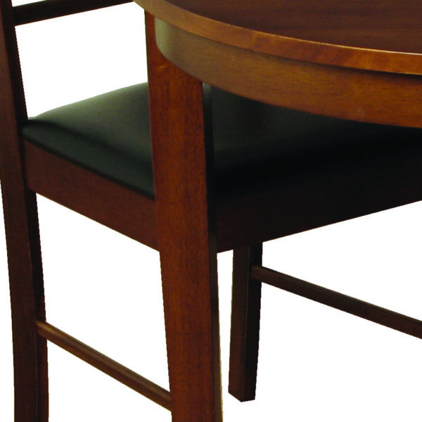 Marwood Dark Half Moon Dining Set with 2 Chairs