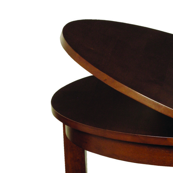 Marwood Dark Half Moon Dining Set with 2 Chairs