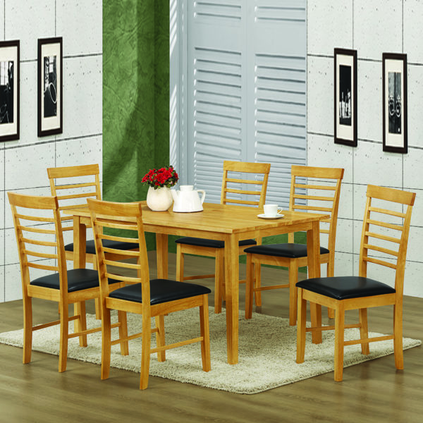 Marwood Light Oak Dining Set with 6 Chairs