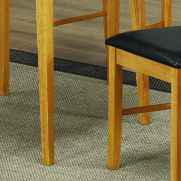 Marwood Light Oak Round Dropleaf Extending Dining Set with 4 Chairs | 61 – 91cm