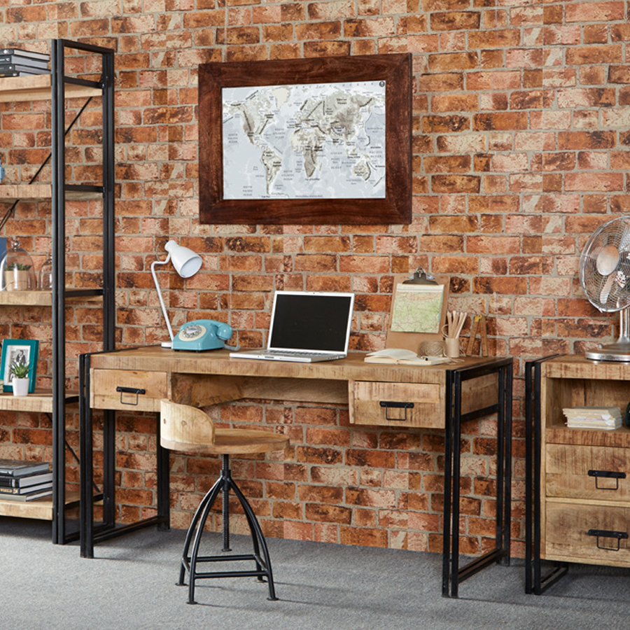 Memphis Industrial Desk Oak World