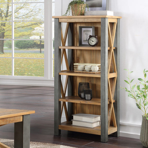 Harlequin Reclaimed Small Metal Bookcase | Clearance