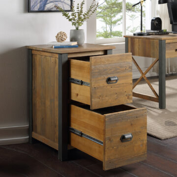 Harlequin Reclaimed Two Drawer Filing Cabinet