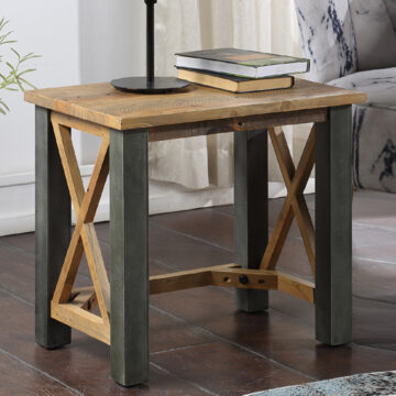 Harlequin Reclaimed Open Front Side / Lamp Table