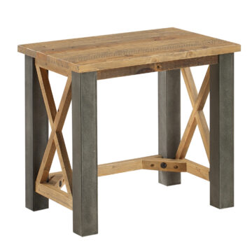 Harlequin Reclaimed Open Front Side / Lamp Table